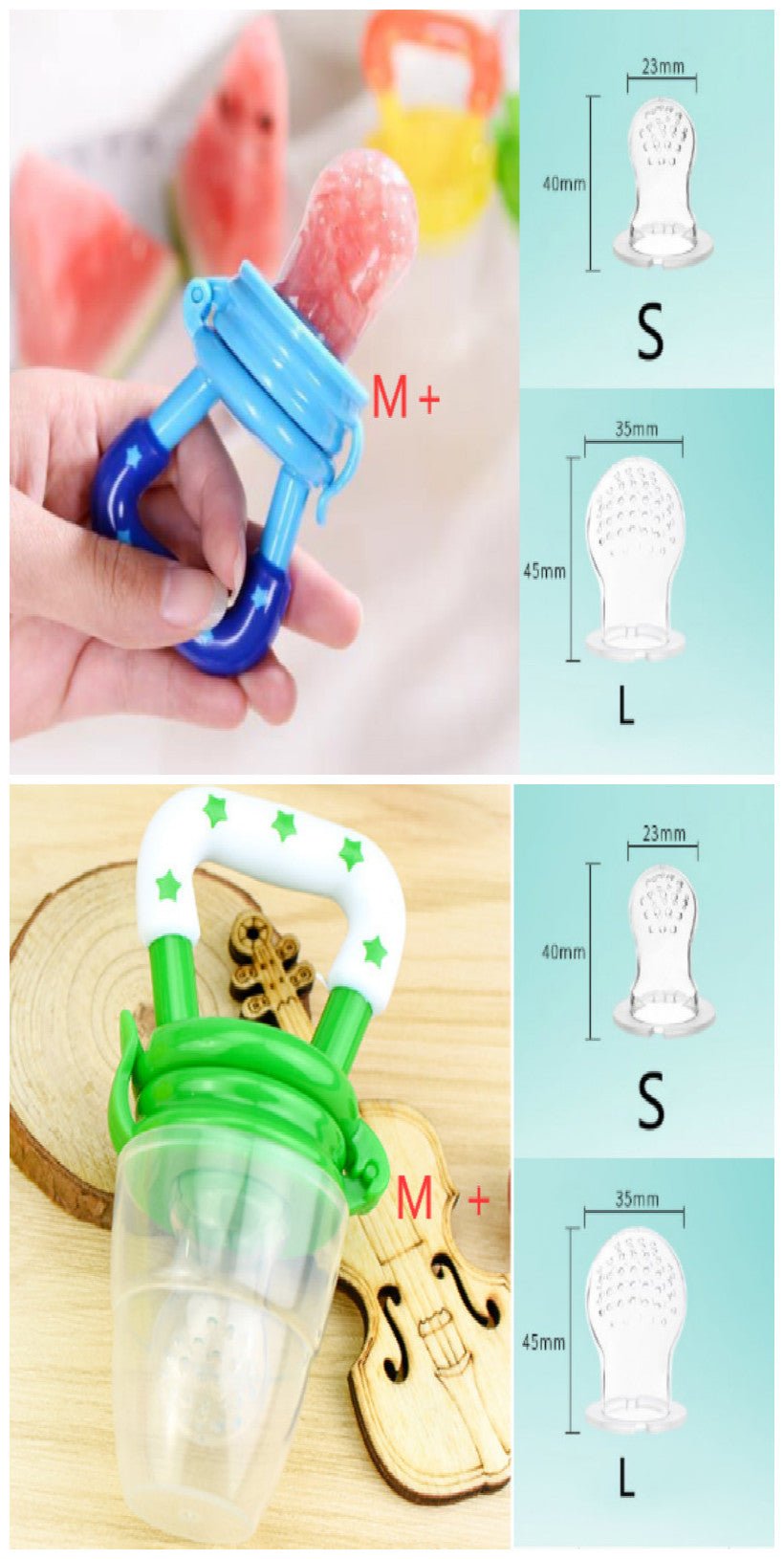 Nouvelle Sucette en Silicone pour Bébé, Encapsulée pour Apaiser l'Alimentation Complémentaire