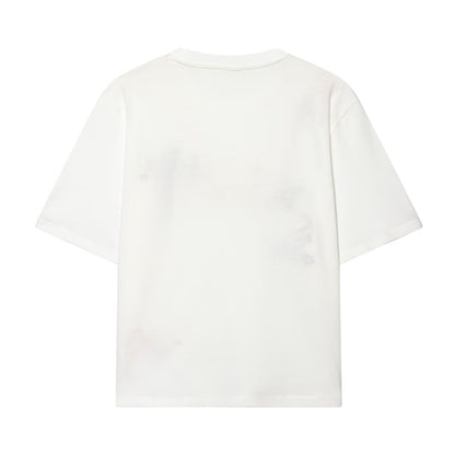 Casual and versatile embroidered flower T-shirt