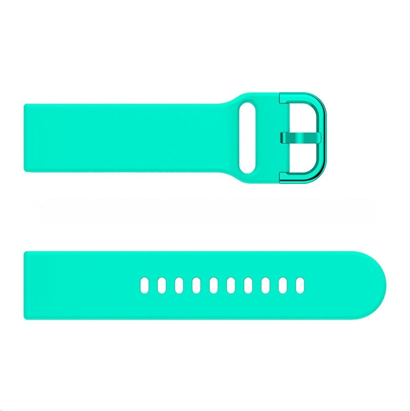 Bracelet universel en silicone 20 ou 22 mm pour montre connectée