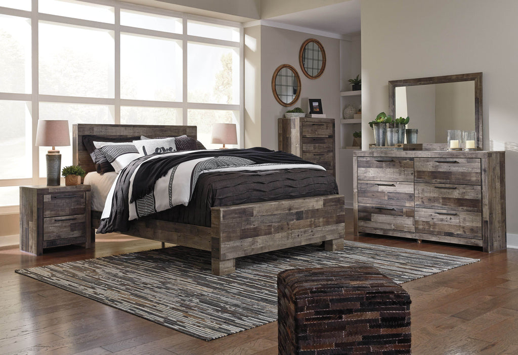 Derekson - Five Drawer Chest - Multi Gray-2