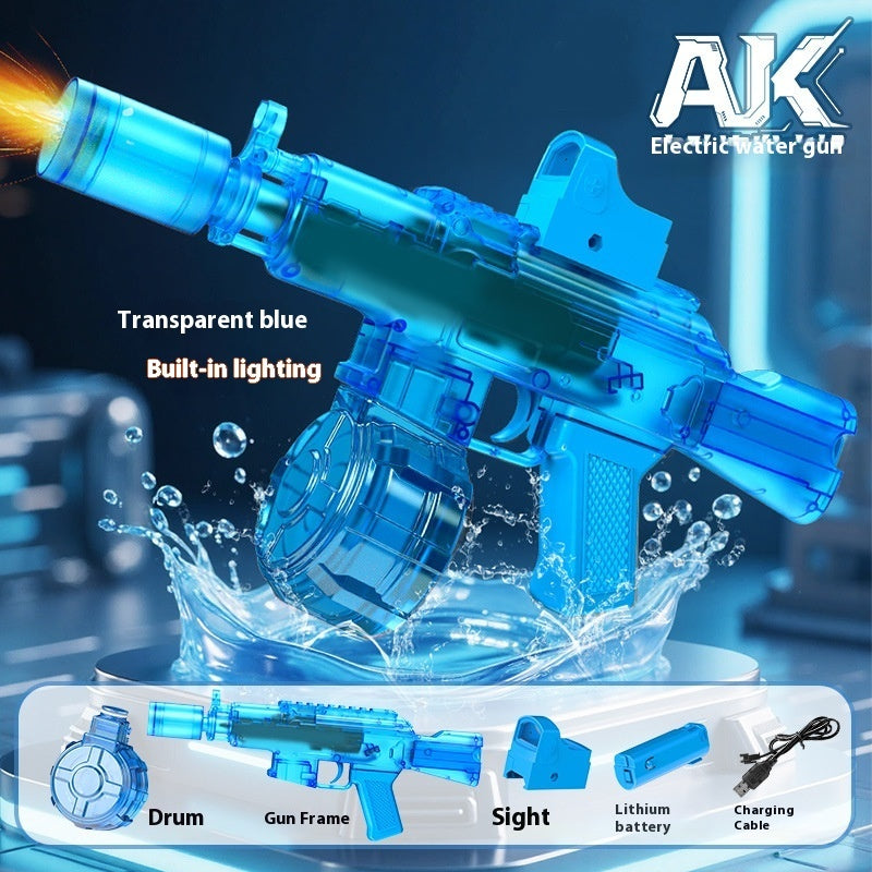 Nouveau pistolet à eau électrique Ice Mouse Ice Explosion, haute vitesse, tir continu, rechargement à liaison, grande capacité pour enfants