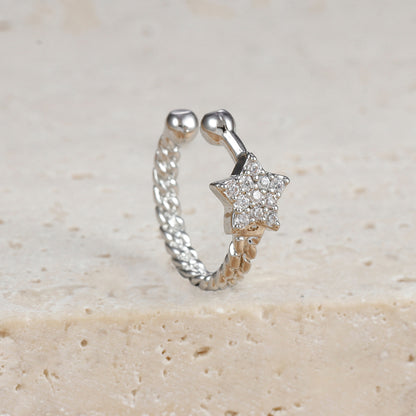 Boucles d'oreilles Micro-incrustées de zircons, cristaux colorés en forme de goutte
