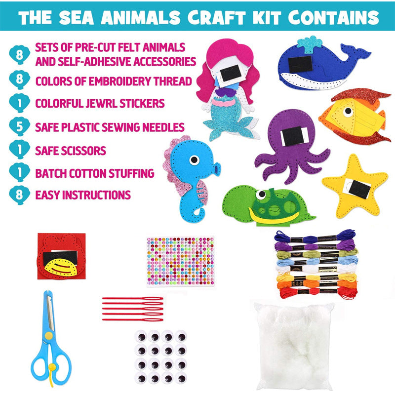 Children's Hand-stitched DIY Felt Cloth Creative Educational Toys
