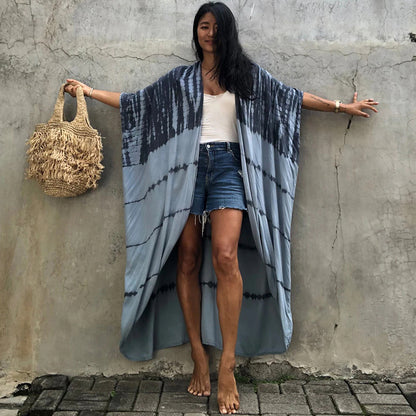 Robe de plage de villégiature en polyester anti-UV pour femmes