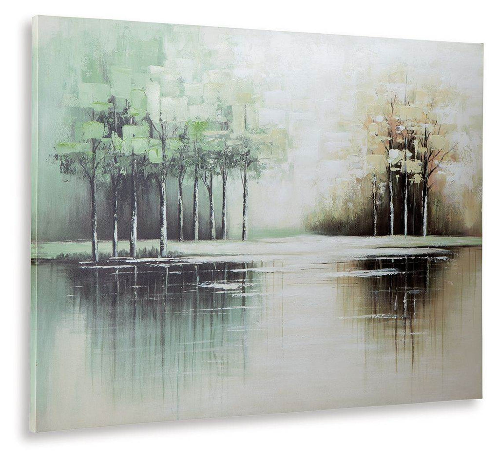 Garlenridge - Wall Art - Green / Tan / White-1
