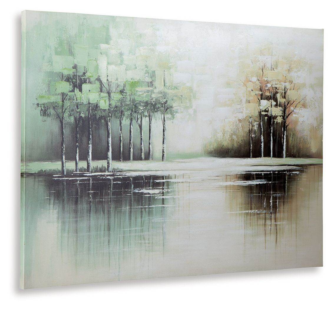 Garlenridge - Wall Art - Green / Tan / White-1