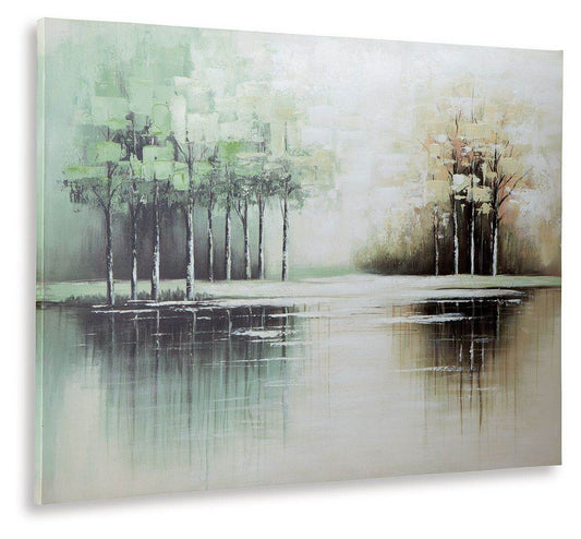 Garlenridge - Wall Art - Green / Tan / White-1
