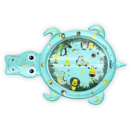 Tapis de jeu aquatique gonflable pour bébé Tortue de mer