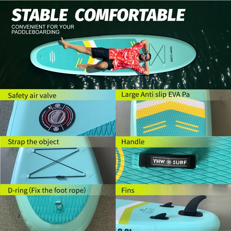 Juego de tabla de surf con paddle board y accesorios