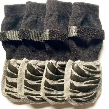 Chaussettes antidérapantes et imperméables pour animaux de compagnie (chats et chiens) - Chaussures chaussettes d'extérieur pour chats et chiens