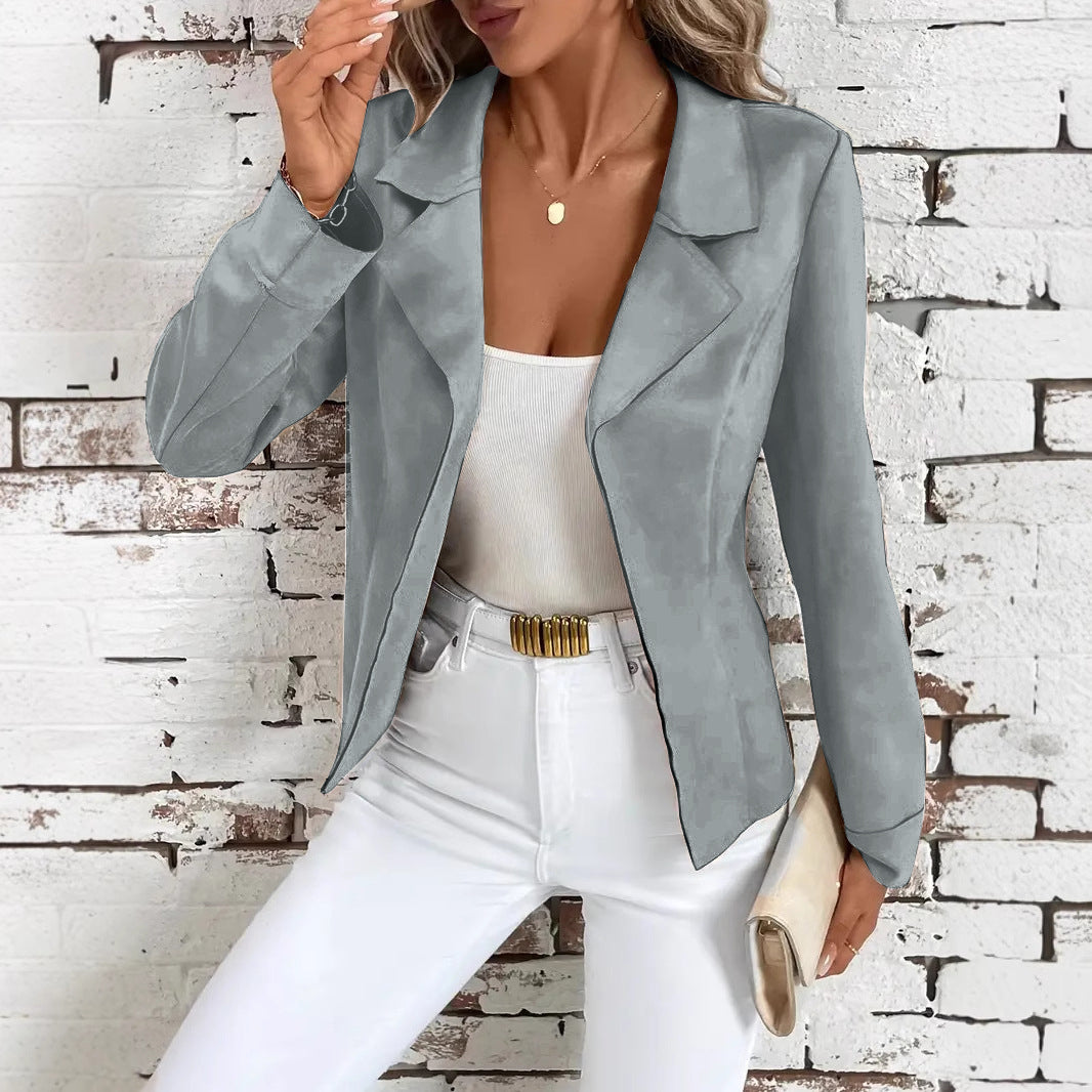 Chaqueta Cárdigan Elegante Entallada de Otoño e Invierno para Mujer
