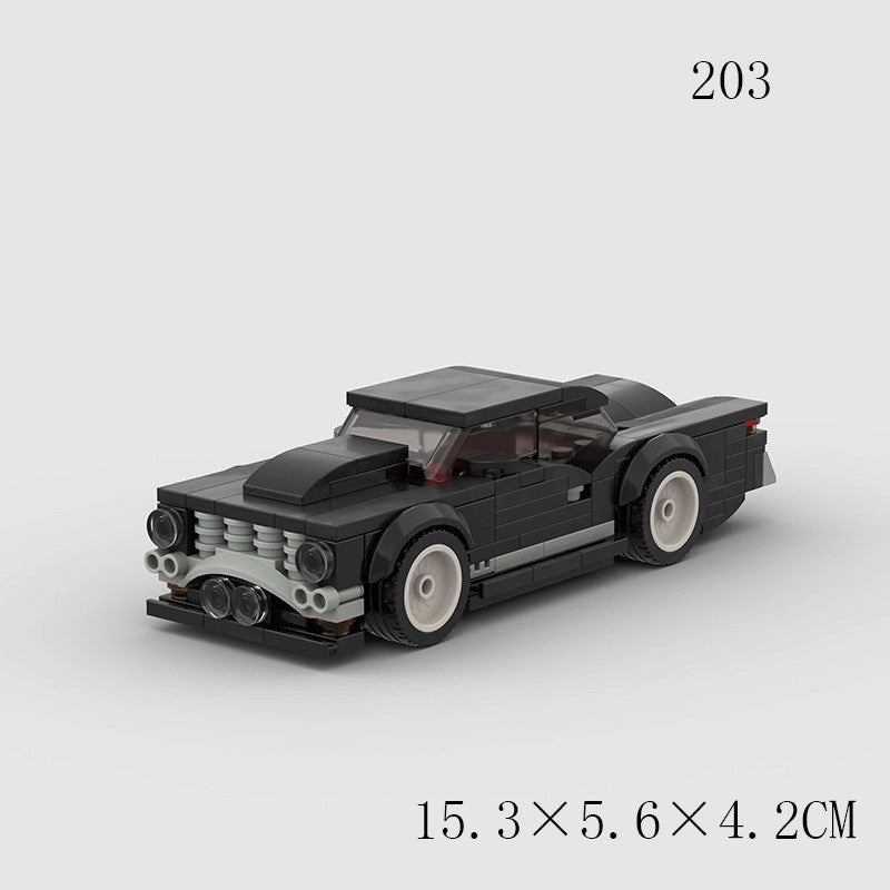 Jouets pour enfants Modèle de voiture Voiture de sport et petites briques de construction MOC Jouets éducatifs