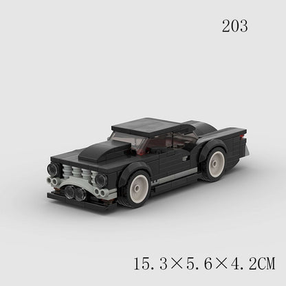 Jouets pour enfants Modèle de voiture Voiture de sport et petites briques de construction MOC Jouets éducatifs