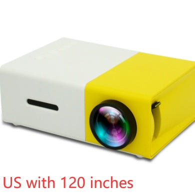 Proyector portátil 3D HD LED Cine en casa HDMI compatible con USB de audio Proyector YG300 Mini proyector