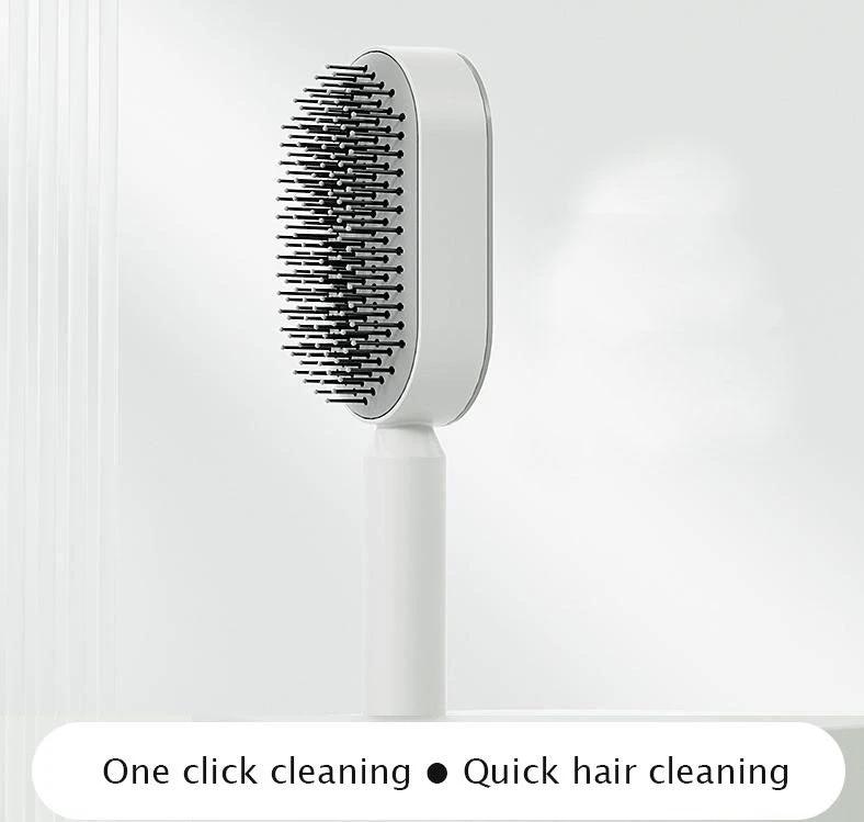 Pressing type cleaning design air cushion comb for women's long hair, specialized airbag massage comb, household hair comb by eprolo