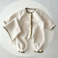 Combinaison une pièce bébé à doublure polaire style western, barboteuse longue