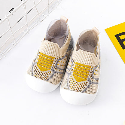 Chaussures de marche antidérapantes à semelle souple pour bébé