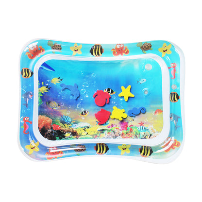 Tapis de jeu aquatique gonflable pour bébé Tortue de mer