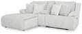 Top Tier - 3-Piece Reclining Sectional Sofa Laf Press Back Chaise - Fabric - Alloy-0