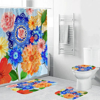 Bohemian Style 3D Digital Printing Polyester Waterproof and Mold Proof Shower Curtain Bathroom Shower Curtain by eprolo