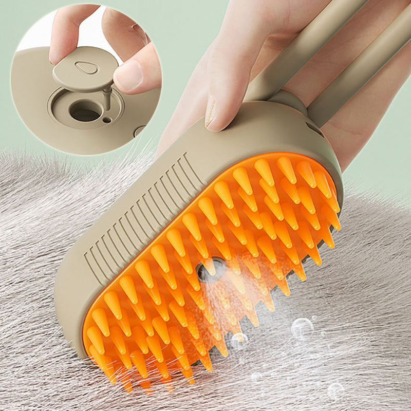 Cepillo de vapor para gatos Cepillo de vapor para perros 3 en 1 Cepillos eléctricos en spray para pelo de gato para masaje Peine de aseo para mascotas Peines de eliminación de pelo Productos para mascotas