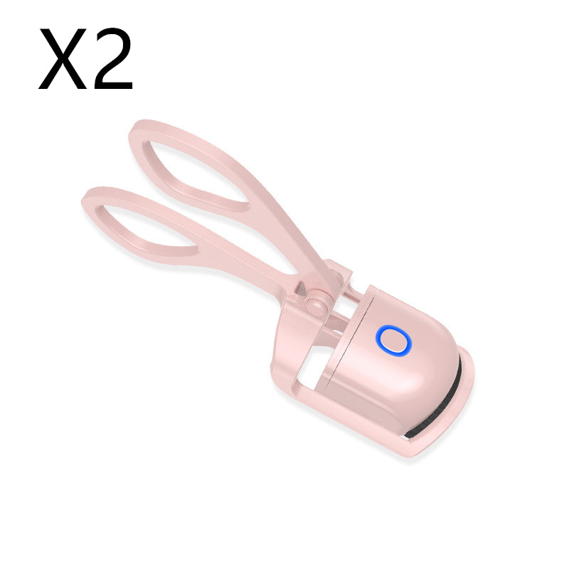 Rizador de pestañas térmico, eléctrico, con control de temperatura, mini rizador de pestañas eléctrico, portátil, recargable