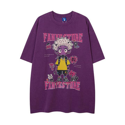 Cartoon short sleeved T-shirt
