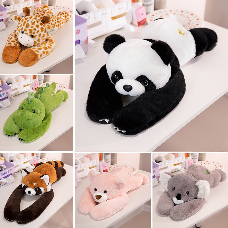 Peluche de dinosaurio, koala y oso tumbado