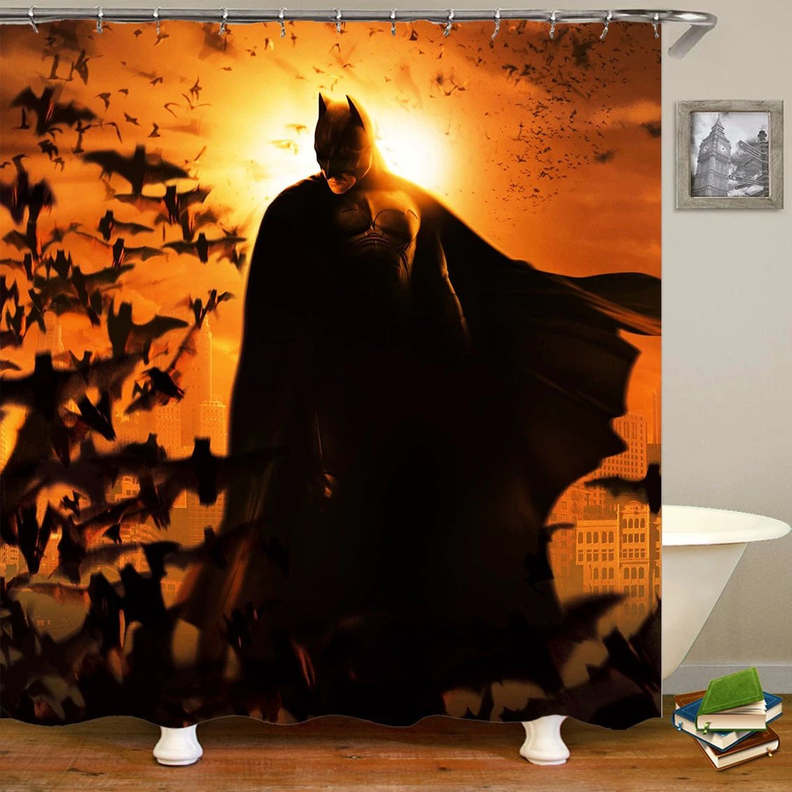 Cartoon Anime Spiderman 3D Shower Curtains Washable curtains for bathroom shower by eprolo