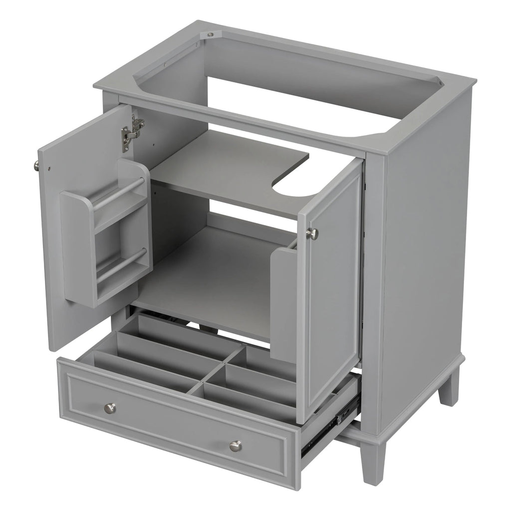 30 inch bathroom vanity no sink base only gray by eprolo