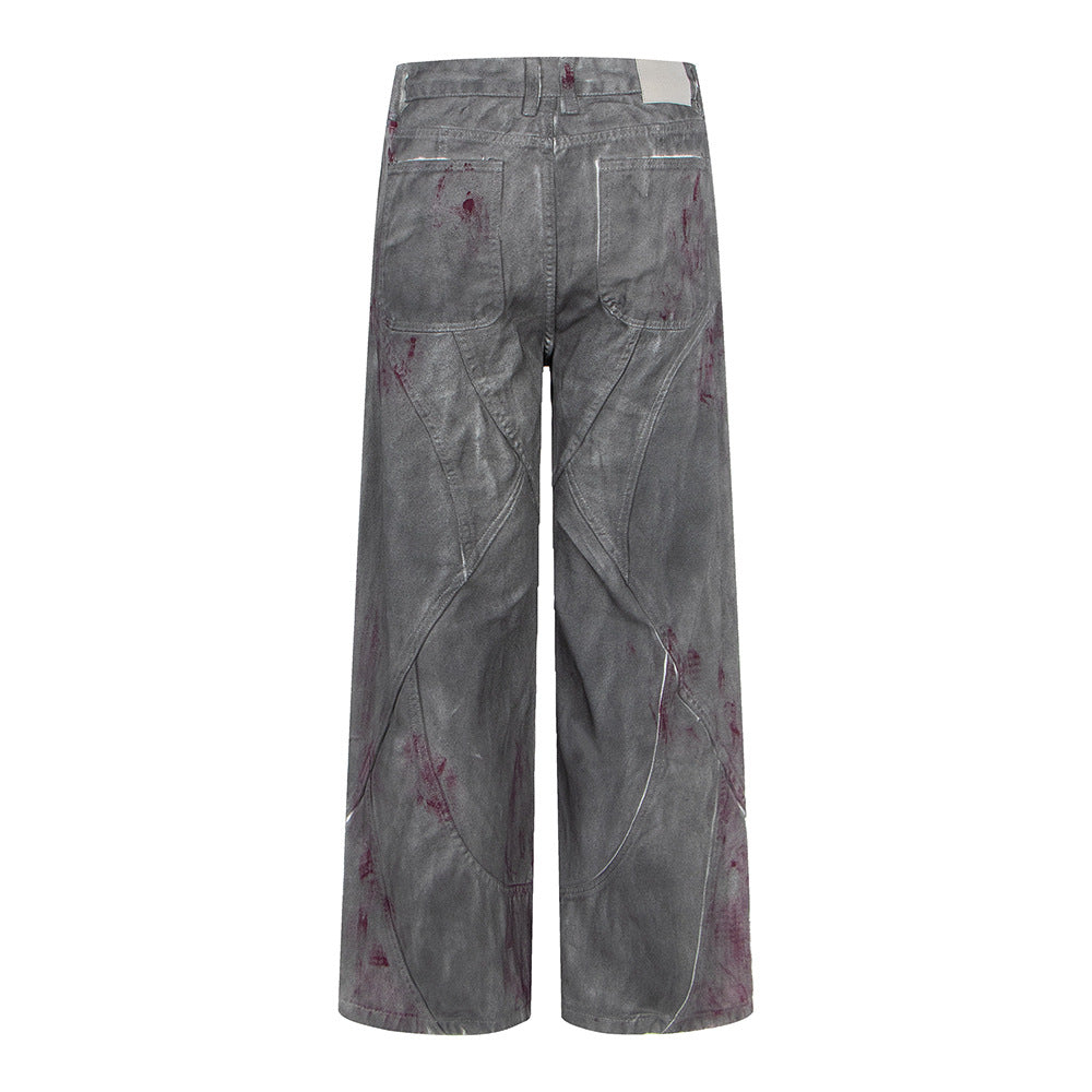 Vaqueros desgastados teñidos, Marca de moda