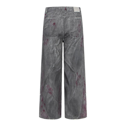 Vaqueros desgastados teñidos, Marca de moda