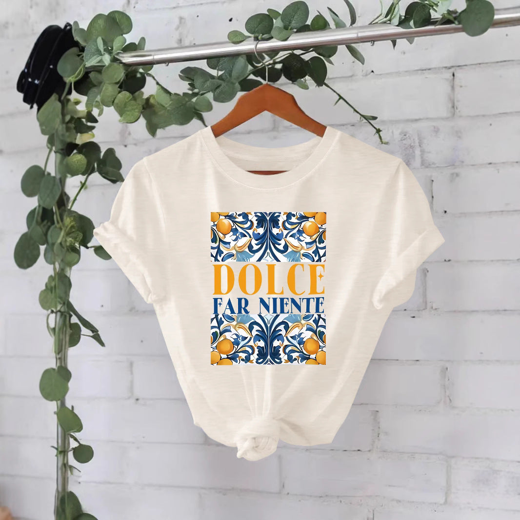 T-shirt DOLCE print