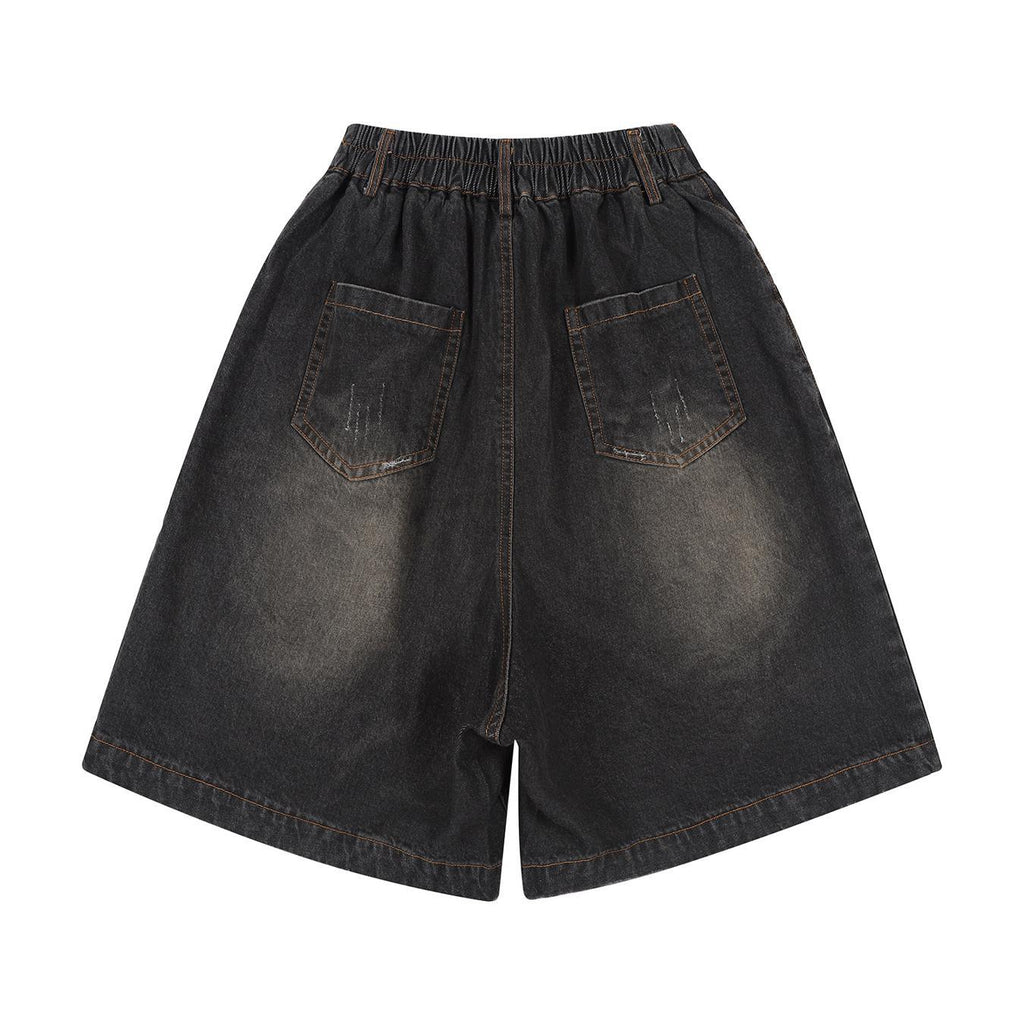 Jeans cortos de pierna ancha