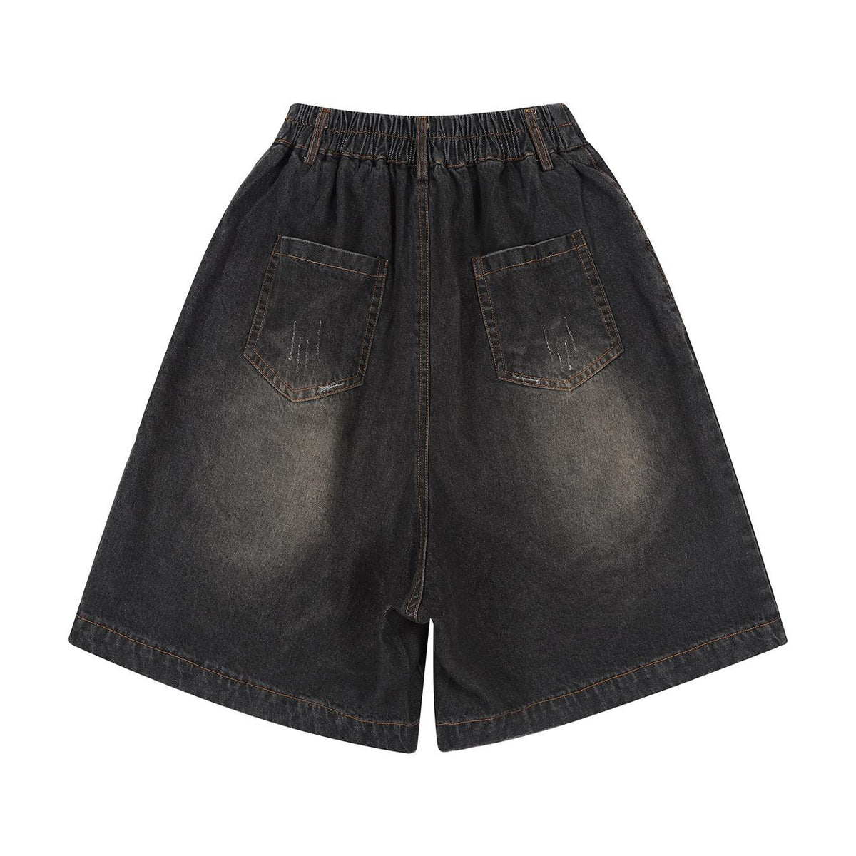 Wide leg short jeans