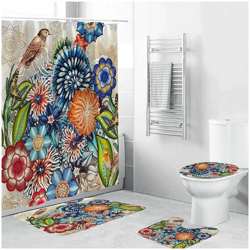 Bohemian Style 3D Digital Printing Polyester Waterproof and Mold Proof Shower Curtain Bathroom Shower Curtain by eprolo
