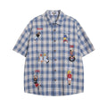 Embroidered short sleeved shirt