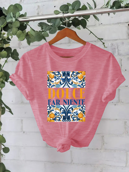 T-shirt DOLCE print