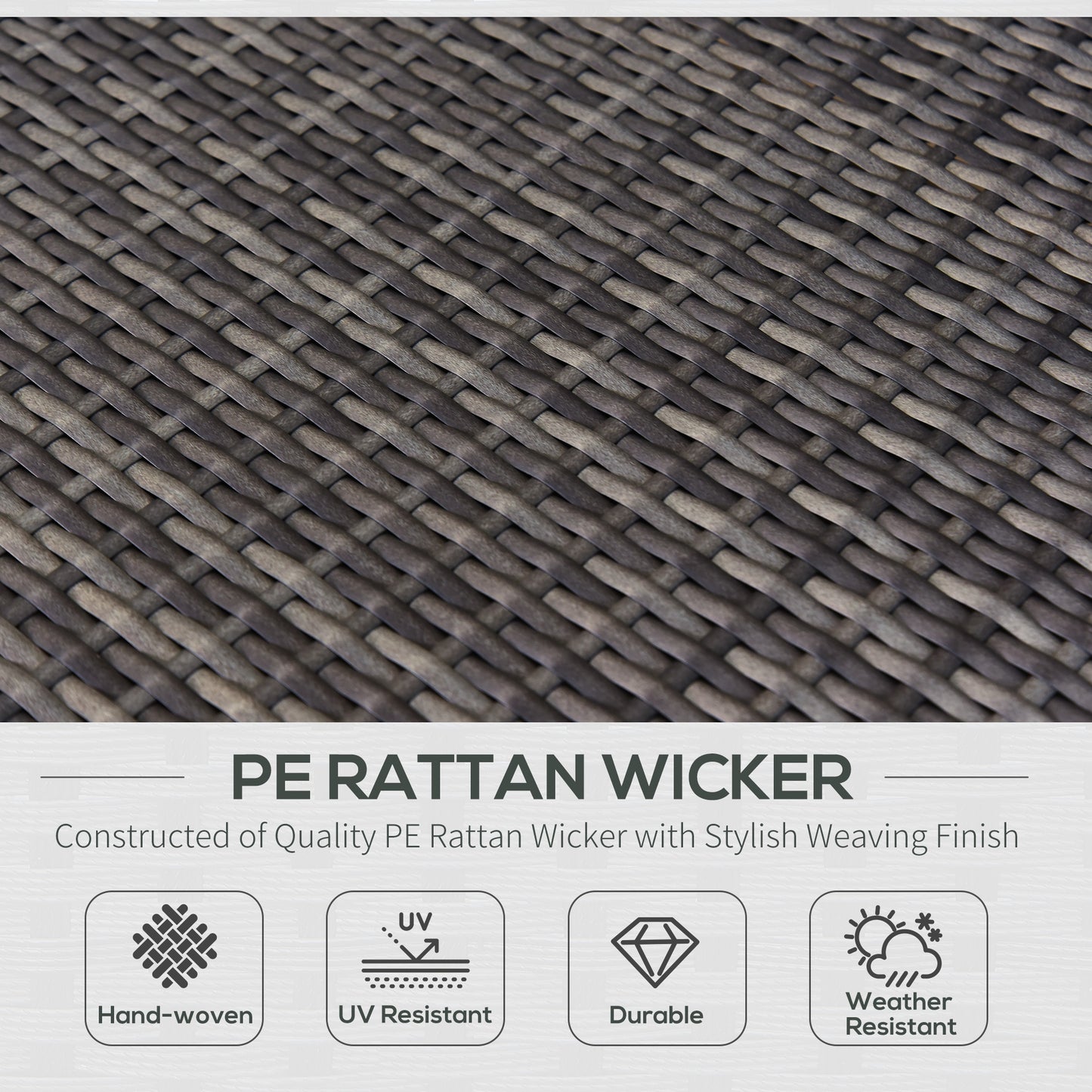 7 Piece Wicker Patio Furniture For Backyard Outdoor Sectional Sofa