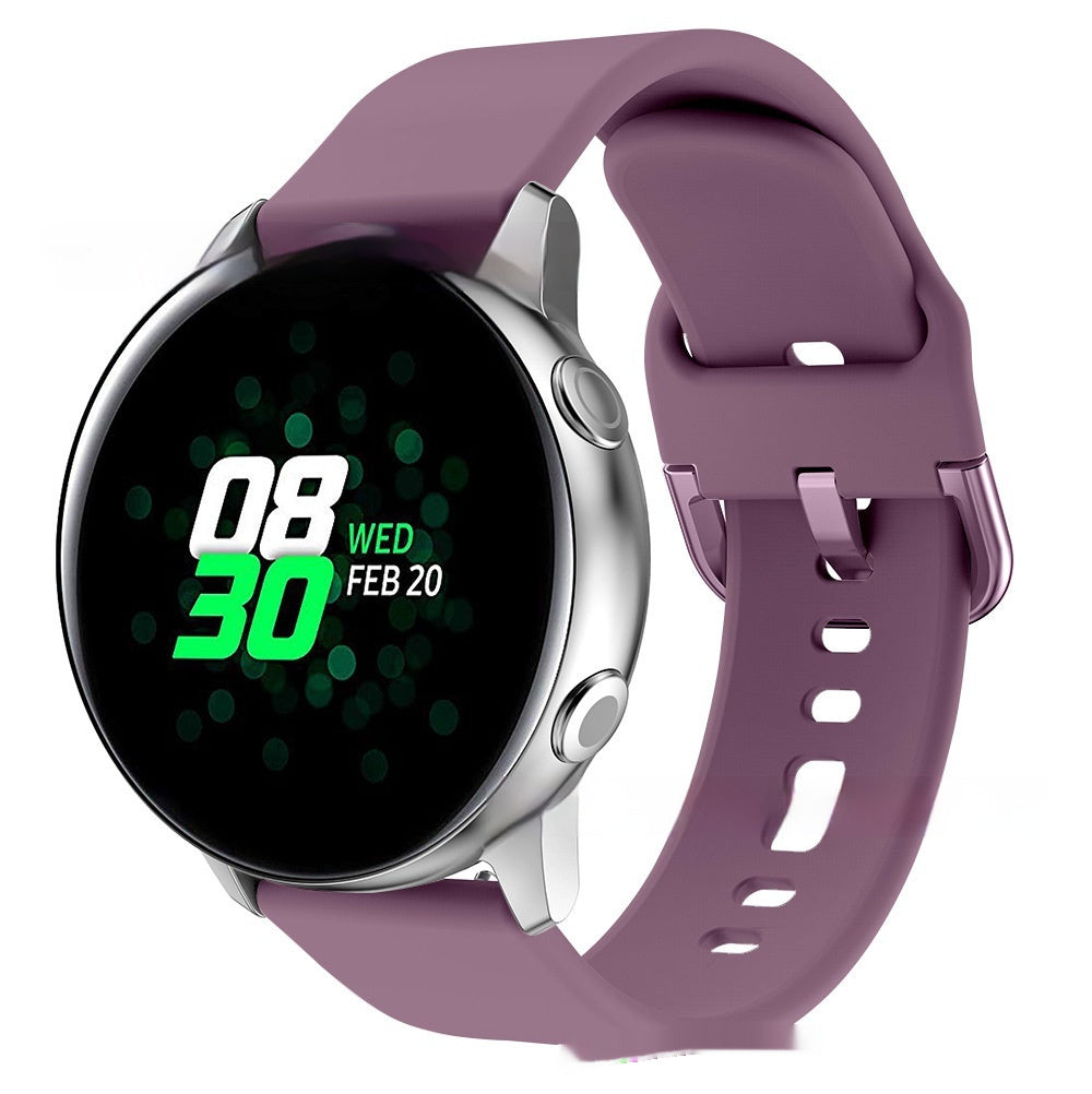 Bracelet universel en silicone 20 ou 22 mm pour montre connectée