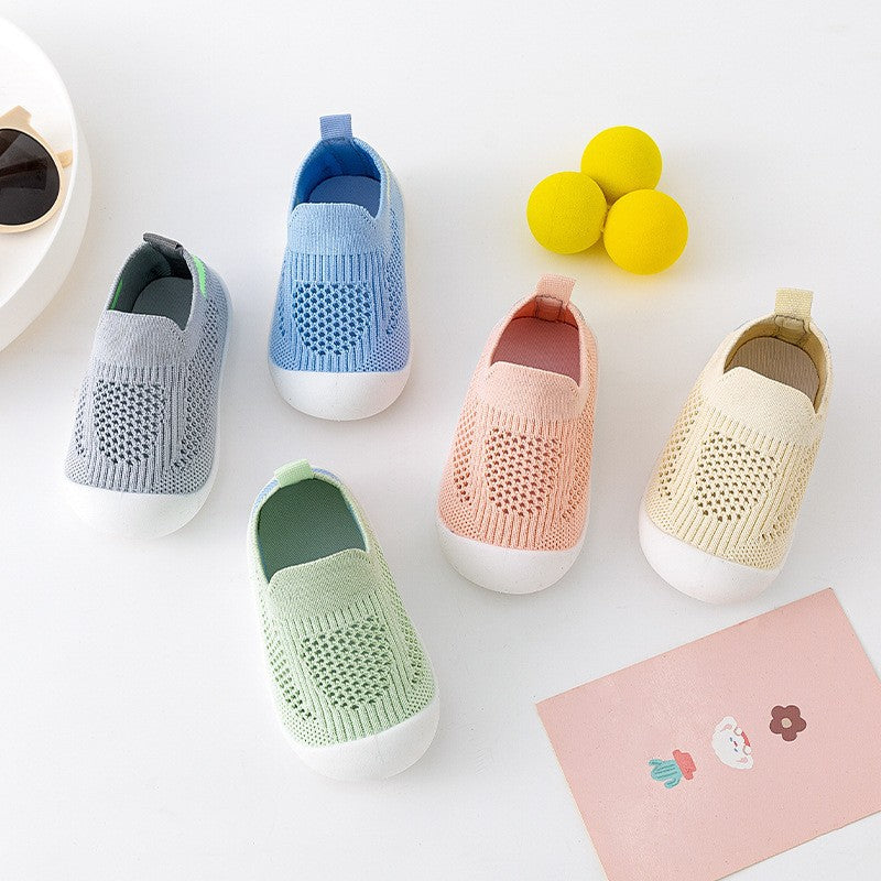 Chaussures Bébé Tout-petit Semelle Souple Antidérapantes Légères en Tissu Volant