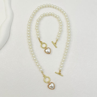 Parure Collier et Bracelet Perle d'Amour avec Fermoir OT
