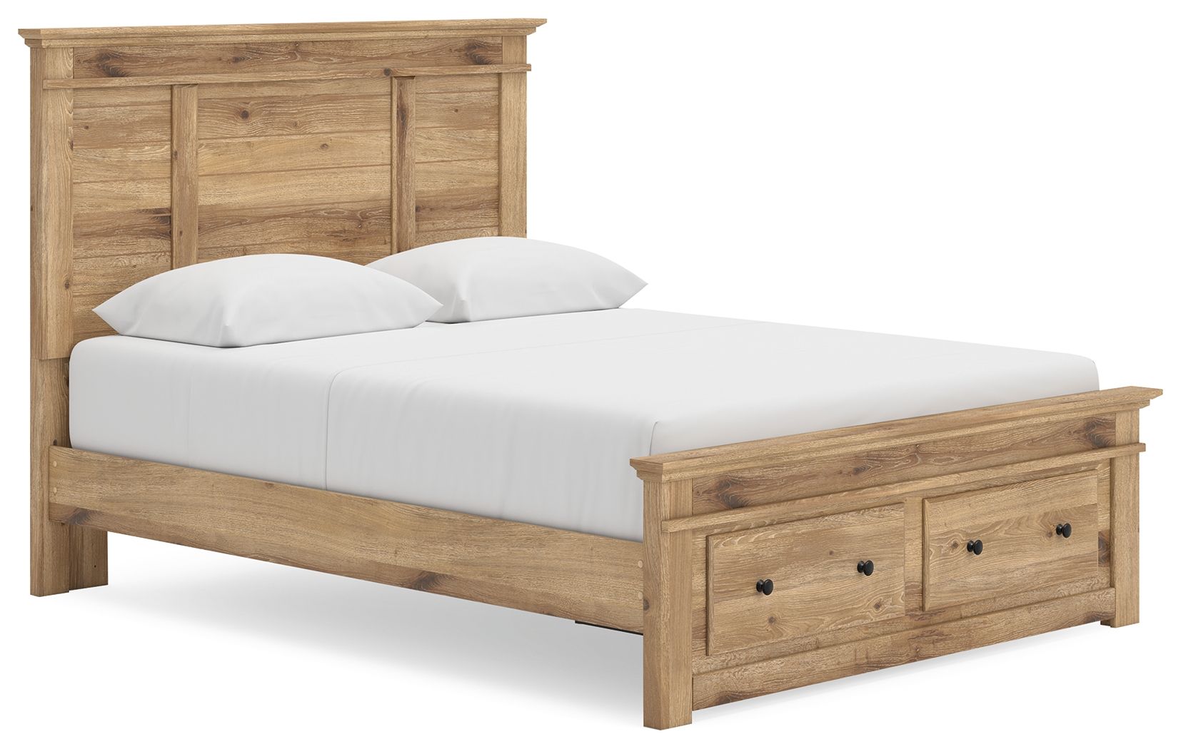 Makidern - Panel Storage Bed With Storage Footboard-1