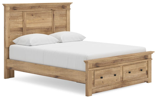 Makidern - Panel Storage Bed With Storage Footboard-1