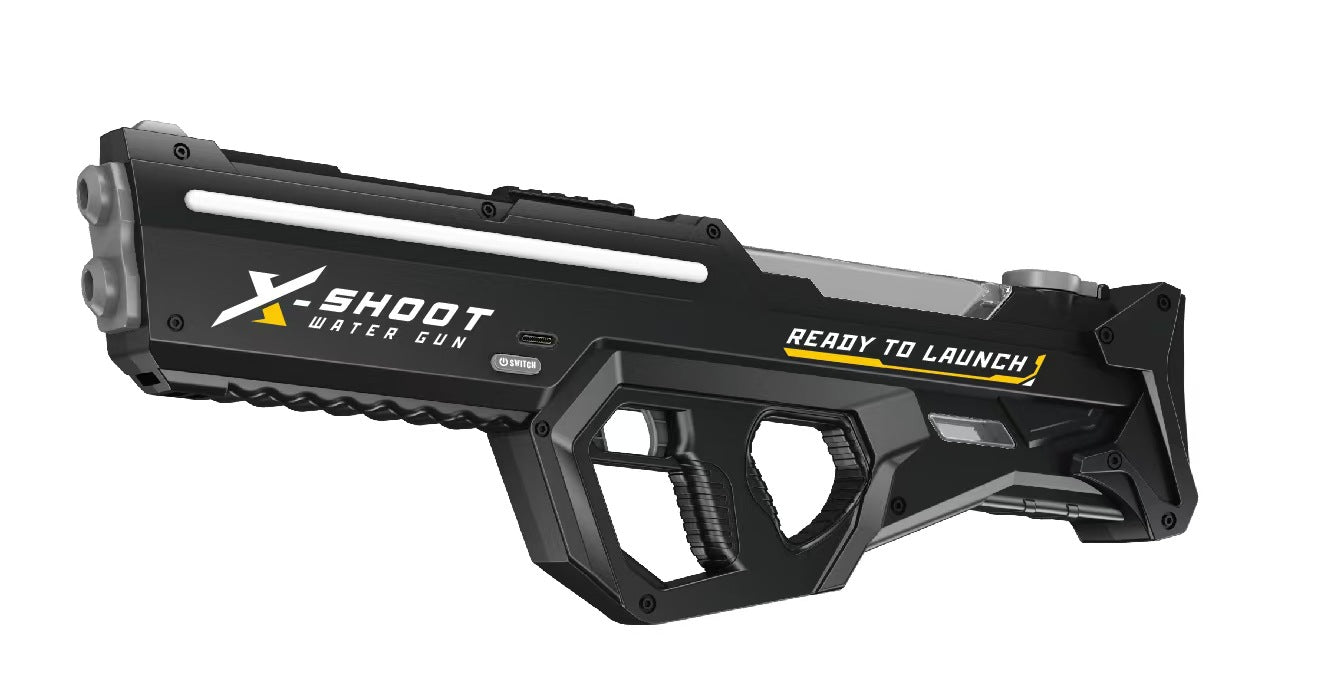 Grand pistolet à eau électrique à impulsion avec lumière