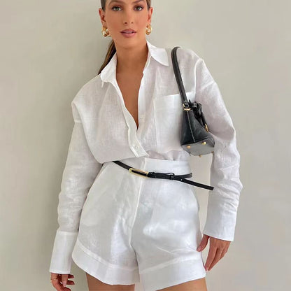 Ensemble de Costume Court et Manches Longues pour Femme