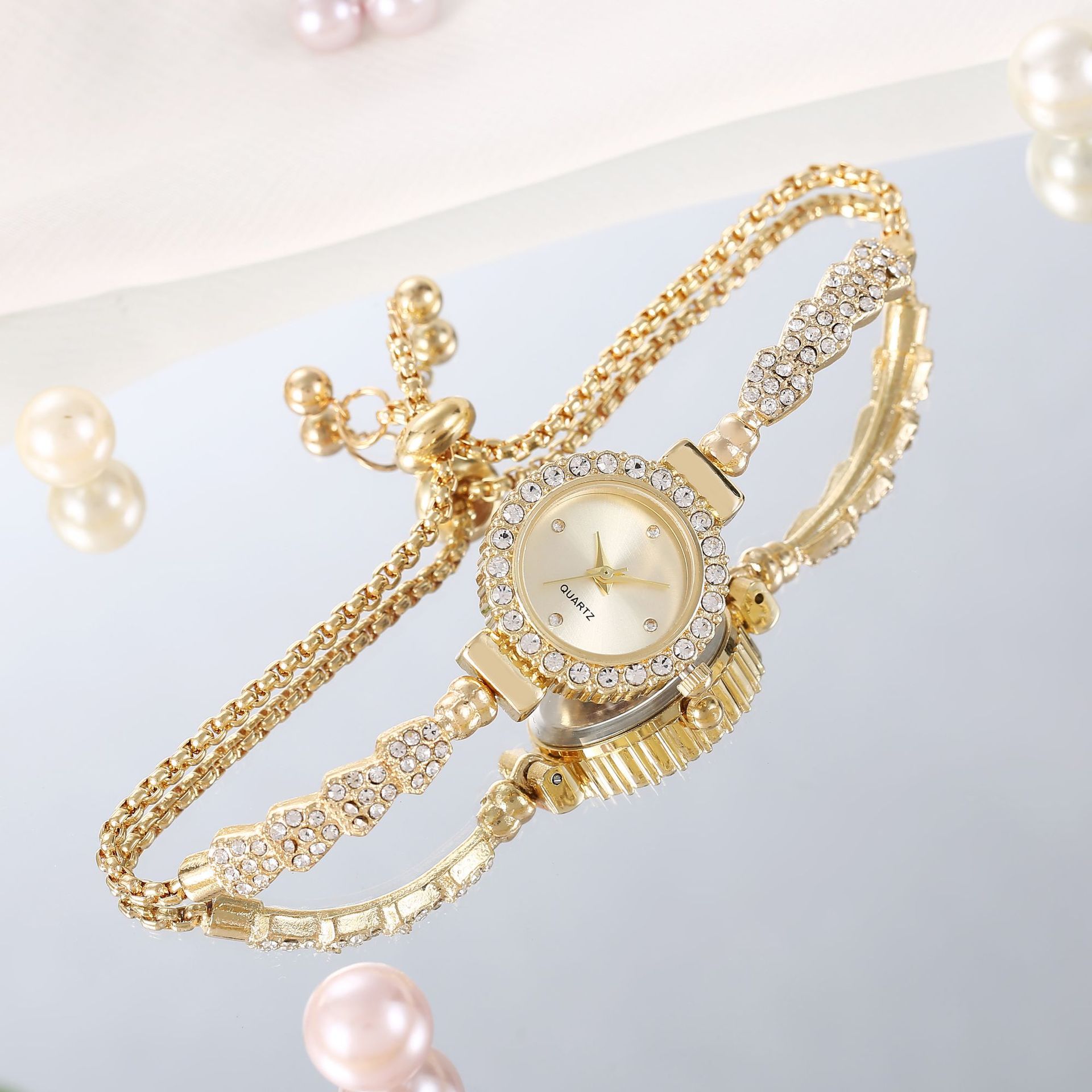 Reloj de Pulsera de Lujo para Mujer, Correa Fina Dorada, Reloj de Señora, Pulsera Femenina, Reloj de Mujer, Relojes, Joyería de Moda