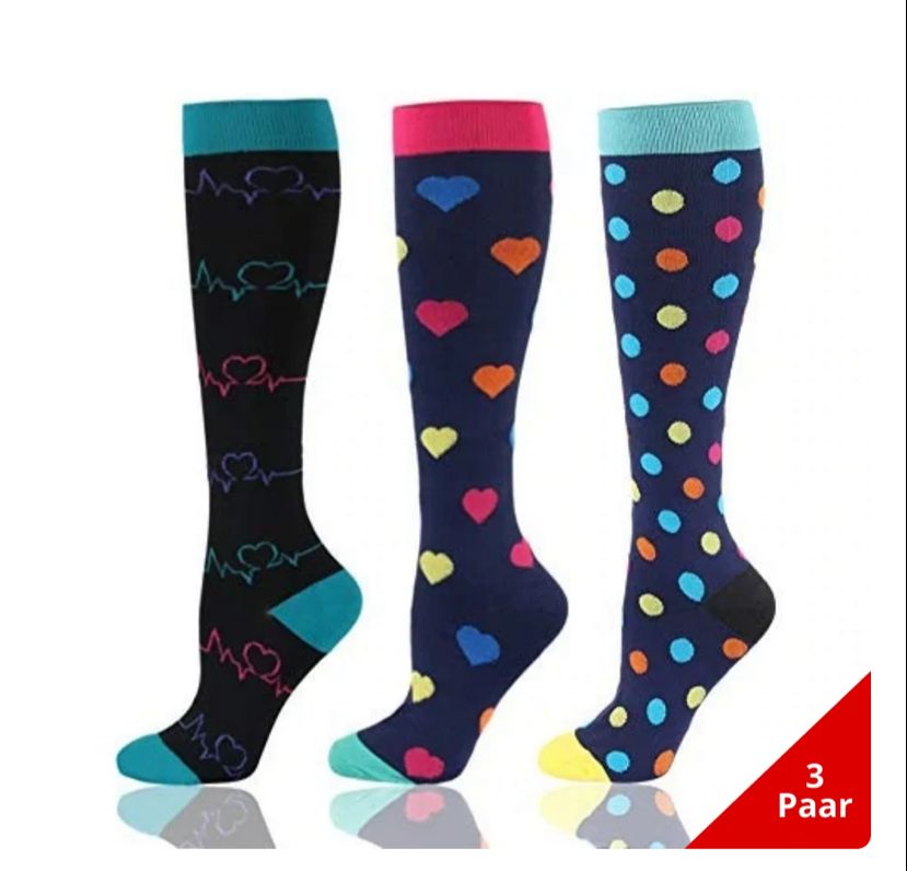 Chaussettes de sport de compression extensibles pour femmes