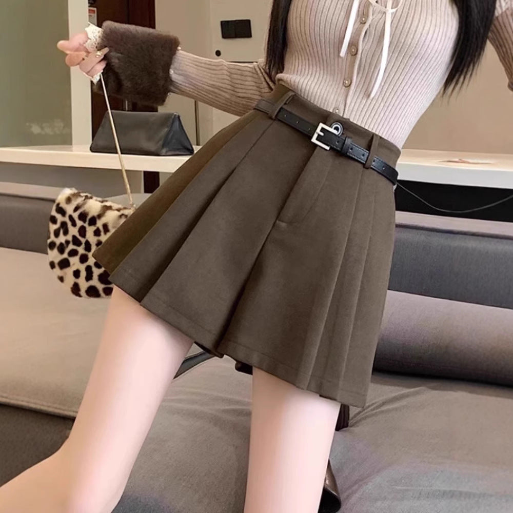 Pantalones de Lana de Mujer de Cintura Alta