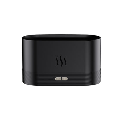 Difusor de Aroma con Luz de Llama, Humidificador de Niebla, Difusor de Aromaterapia con Protección de Apagado Automático sin Agua para Spa, Hogar, Yoga, Oficina